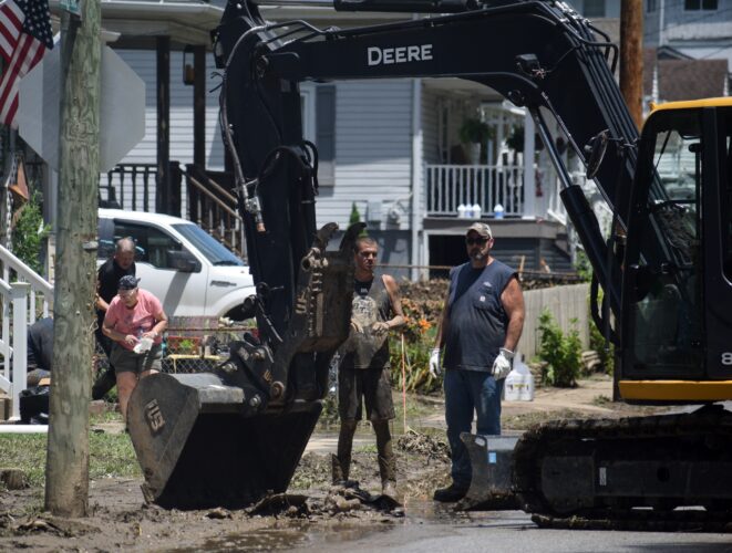 Slideshow And Video: Cleanup Work Continues On Lumber Ave. In Wheeling Following Flash Floods